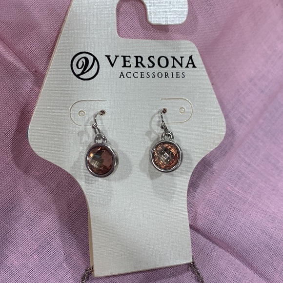 Silver Necklace and Earring Set with from Versona. (N129) - Picture 3 of 3